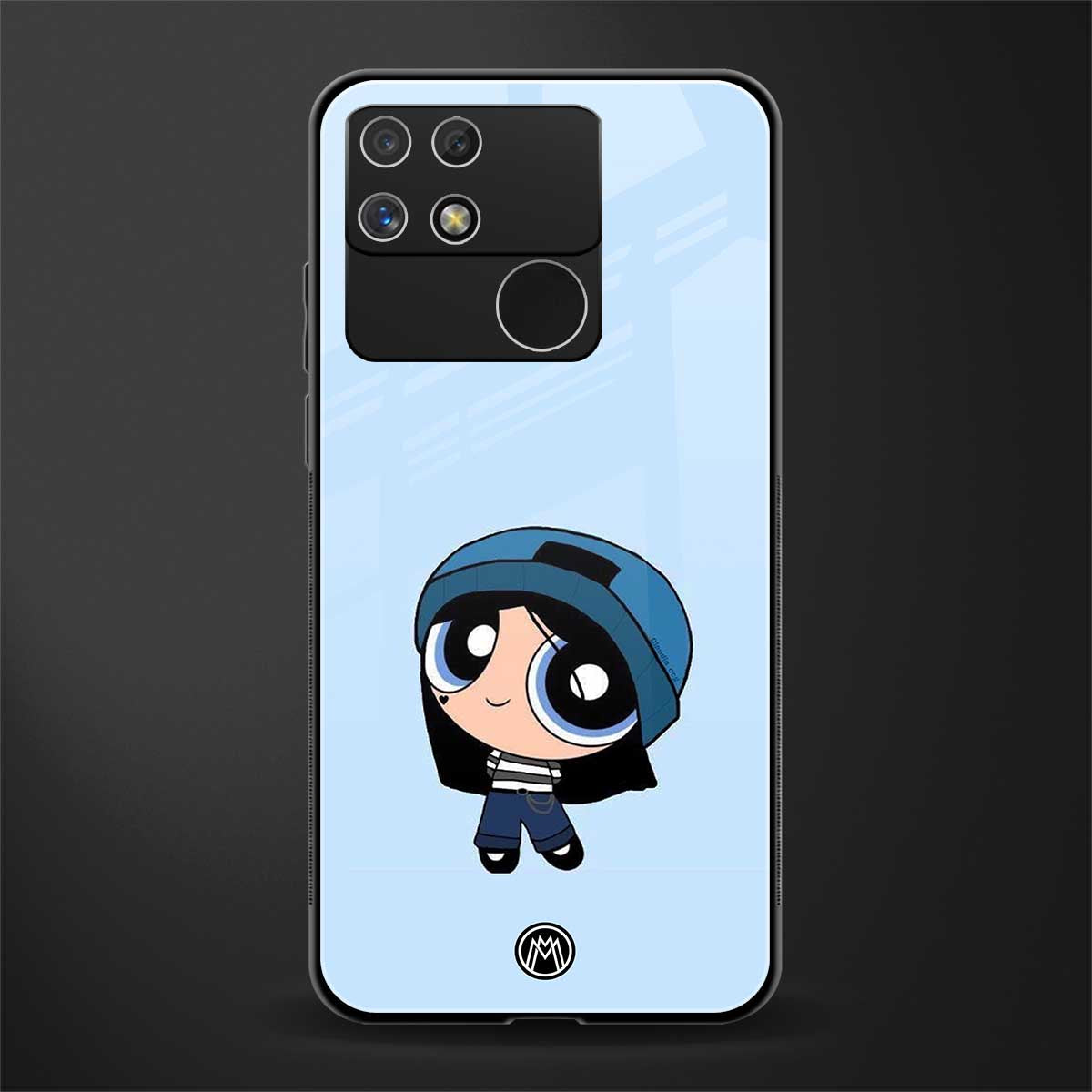 the powerpuff girls blue bubbles back phone cover | glass case for realme narzo 50a