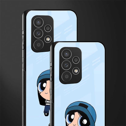 the powerpuff girls blue bubbles back phone cover | glass case for samsung galaxy a23
