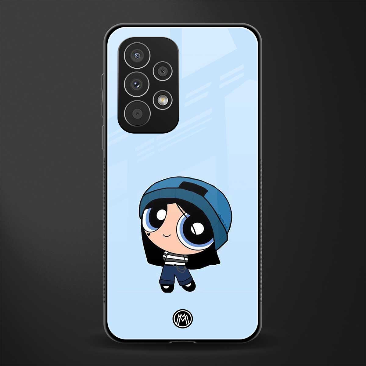 the powerpuff girls blue bubbles back phone cover | glass case for samsung galaxy a23