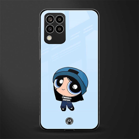 the powerpuff girls blue bubbles back phone cover | glass case for samsung galaxy m33 5g