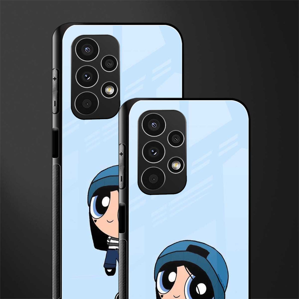 the powerpuff girls blue bubbles back phone cover | glass case for samsung galaxy a13 4g