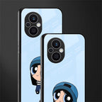 the powerpuff girls blue bubbles back phone cover | glass case for oppo f21 pro 5g