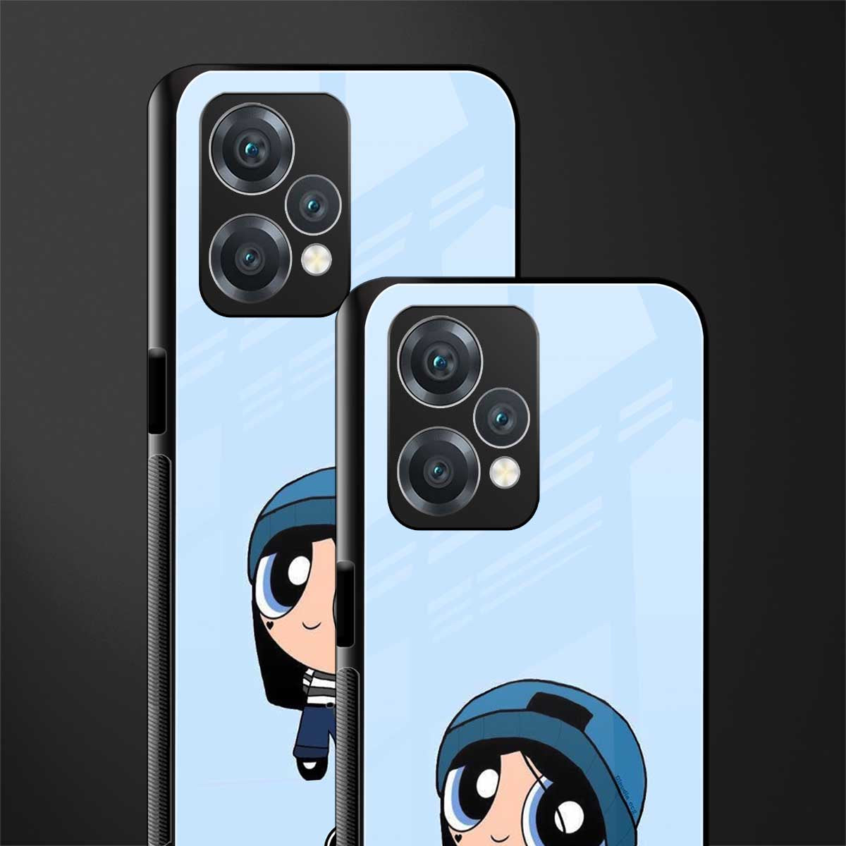 the powerpuff girls blue bubbles back phone cover | glass case for oneplus nord ce 2 lite 5g