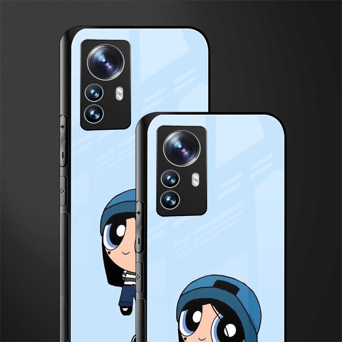 the powerpuff girls blue bubbles back phone cover | glass case for xiaomi 12 pro