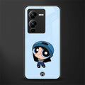 the powerpuff girls blue bubbles back phone cover | glass case for vivo v25 pro 5g