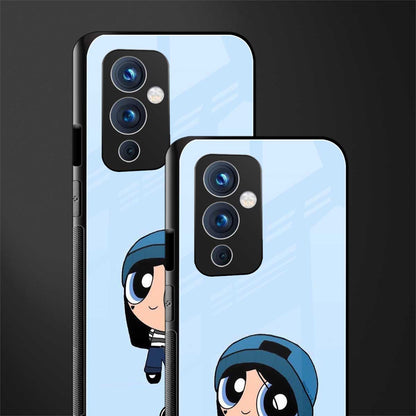 the powerpuff girls blue bubbles back phone cover | glass case for oneplus 9