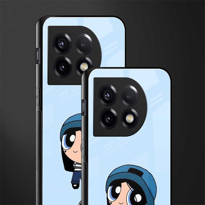 the powerpuff girls blue bubbles back phone cover | glass case for oneplus 11