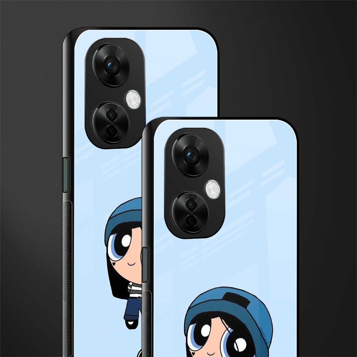 the powerpuff girls blue bubbles back phone cover | glass case for oneplus nord ce 3 lite