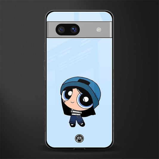 the powerpuff girls blue bubbles back phone cover | glass case for Google Pixel 7A