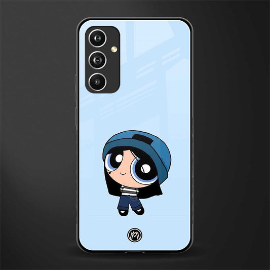 the powerpuff girls blue bubbles back phone cover | glass case for samsung galaxy a54 5g