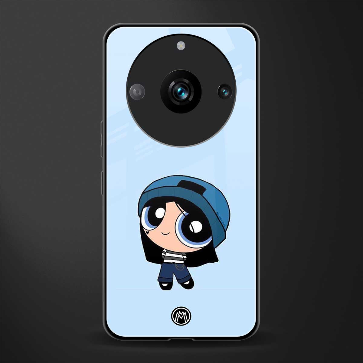 the powerpuff girls blue bubbles back phone cover | glass case for realme 11 pro 5g