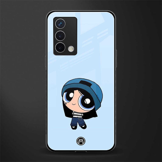 the powerpuff girls blue bubbles back phone cover | glass case for oppo a74 4g