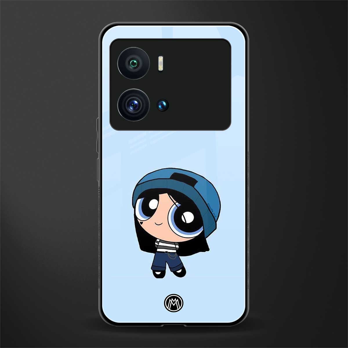 the powerpuff girls blue bubbles back phone cover | glass case for iQOO 9 Pro