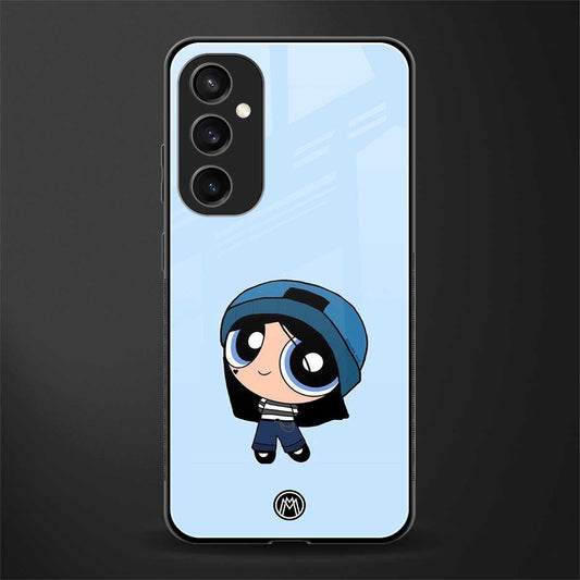 the powerpuff girls blue bubbles back phone cover | glass case for samsung galaxy s23 fe 5g