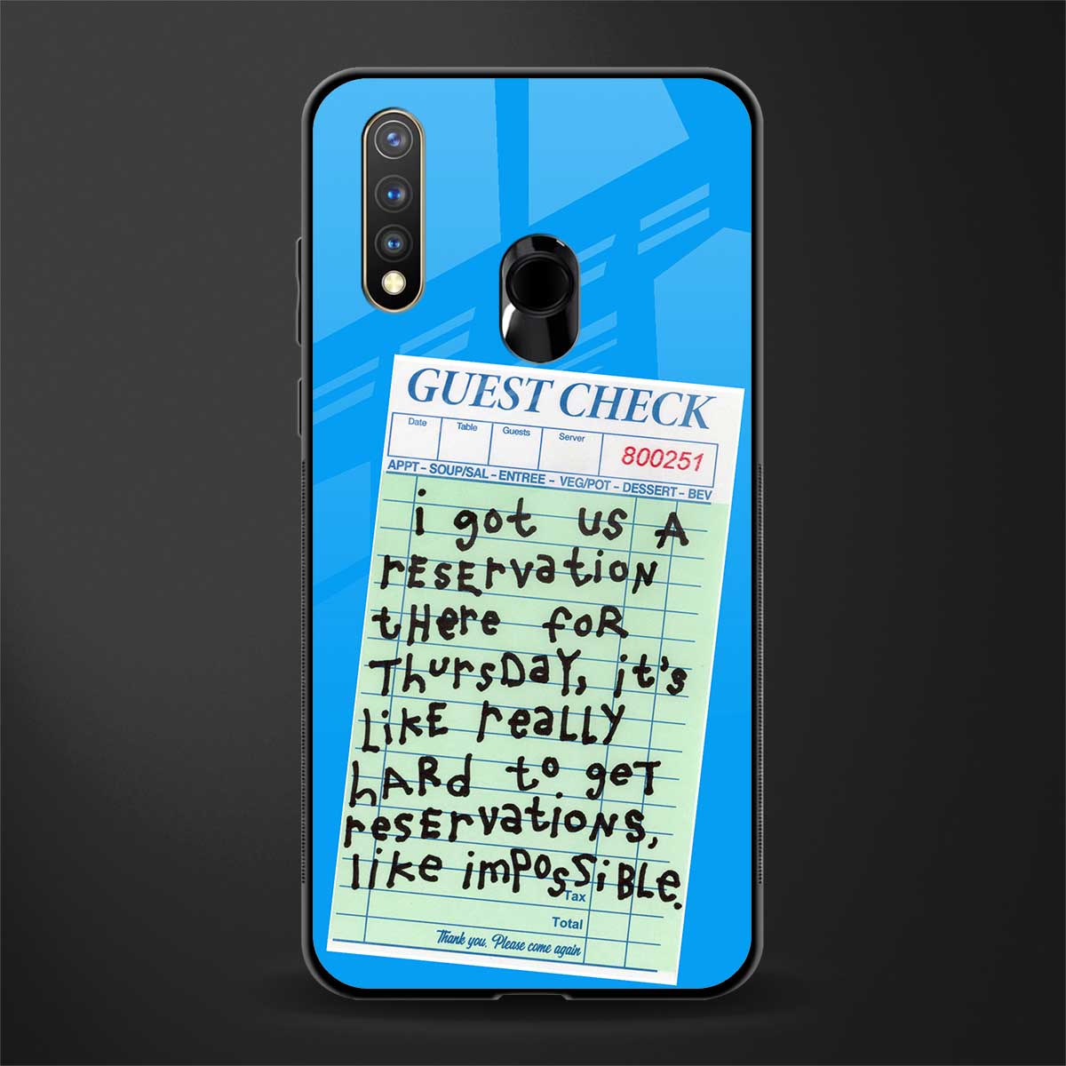 the reservation glass case for vivo y19 image