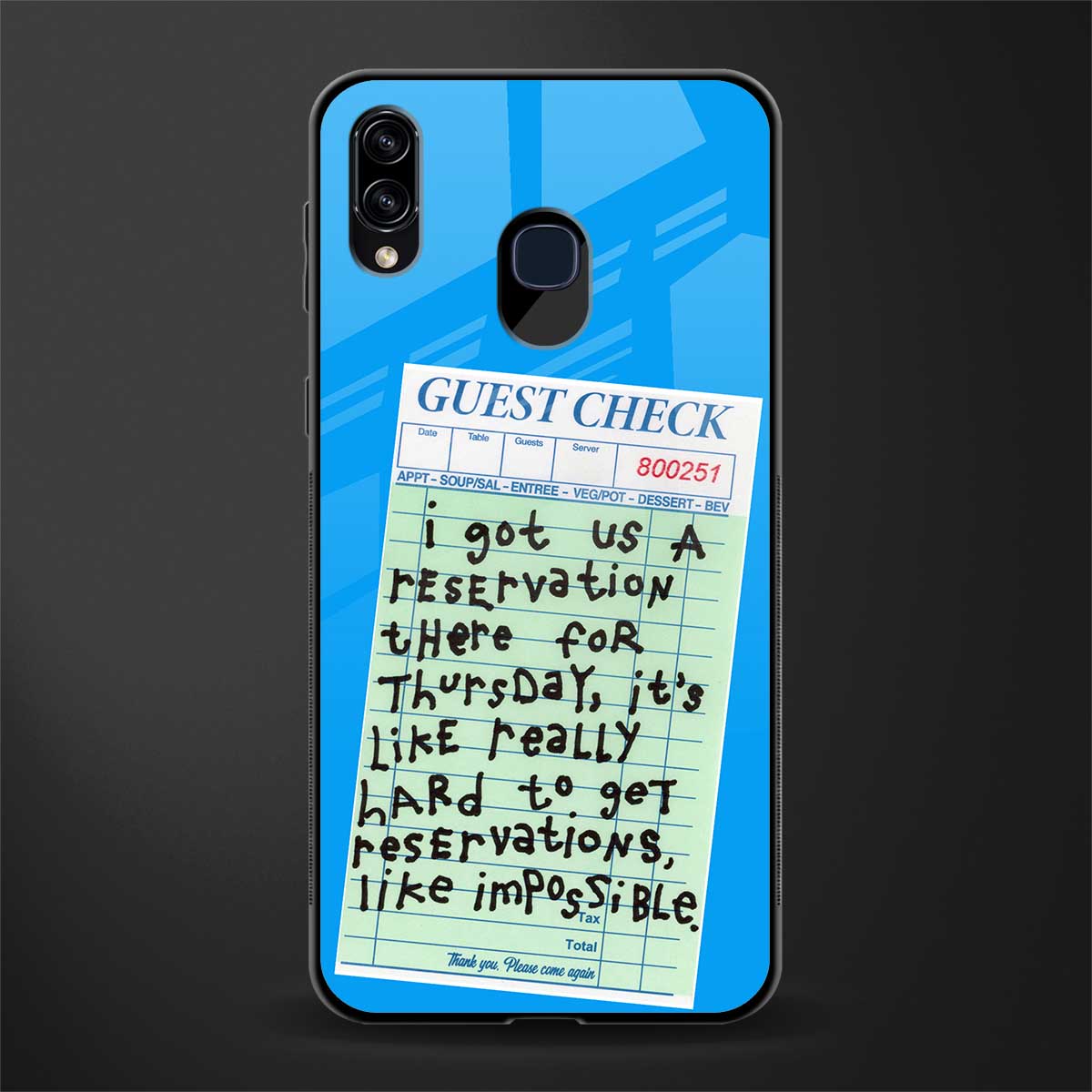 the reservation glass case for samsung galaxy a30 image