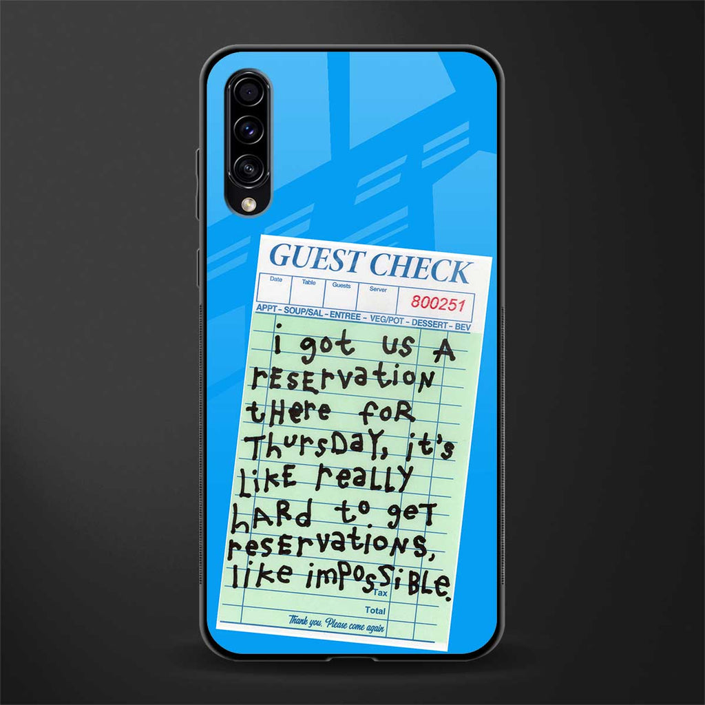 the reservation glass case for samsung galaxy a70s image