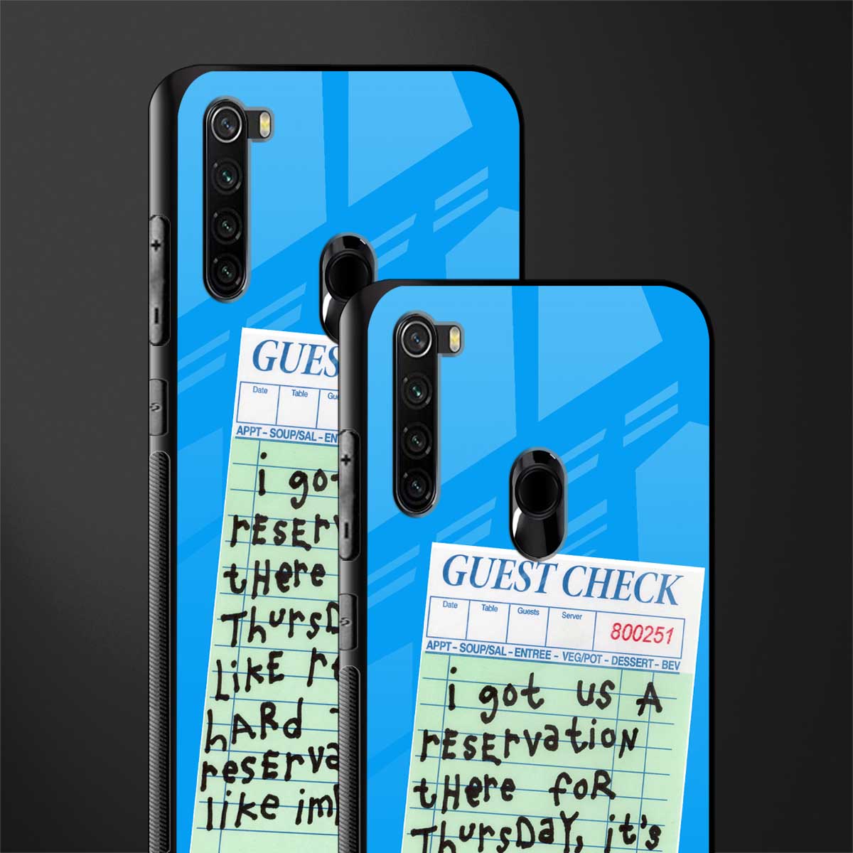 the reservation glass case for redmi note 8 image-2