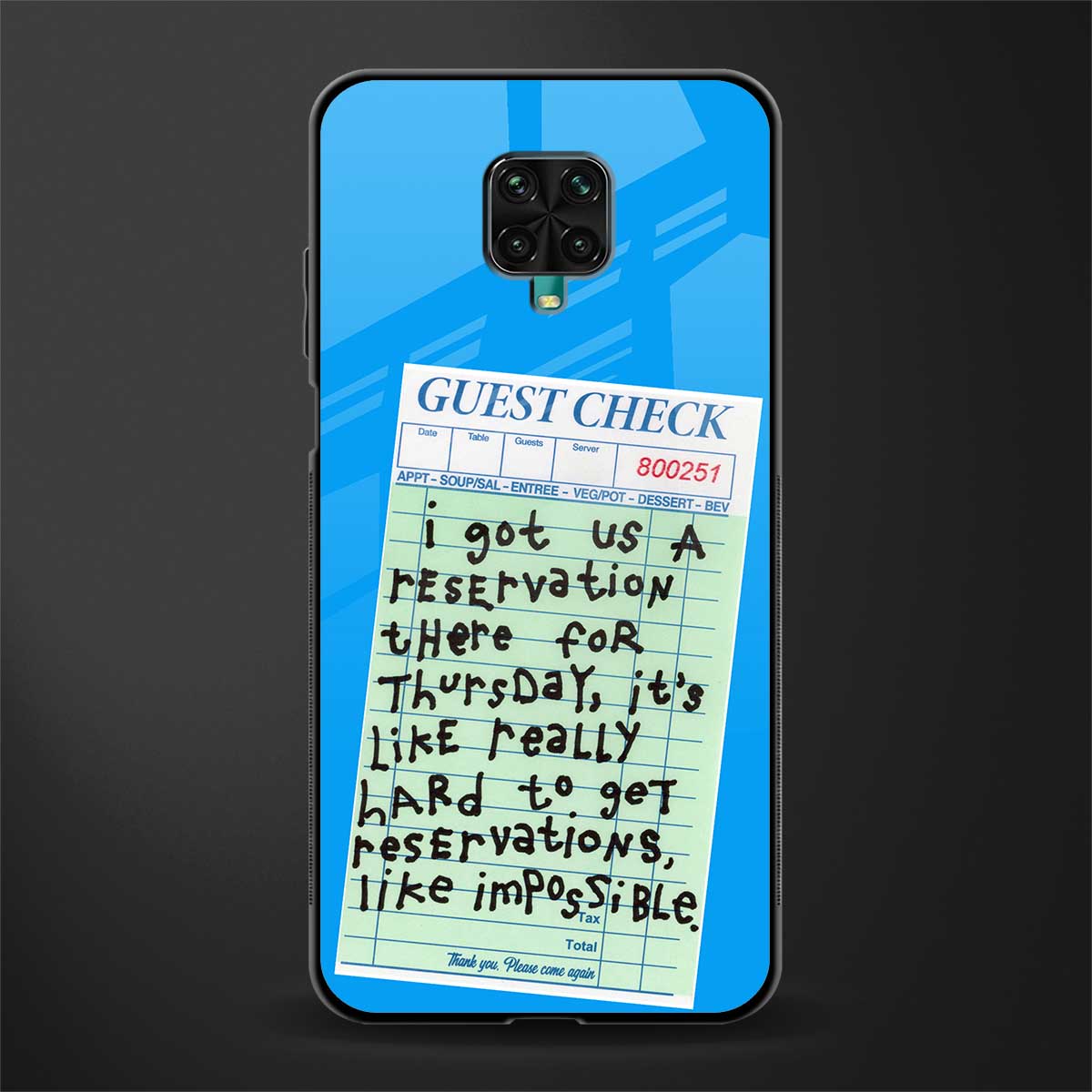 the reservation glass case for redmi note 9 pro image