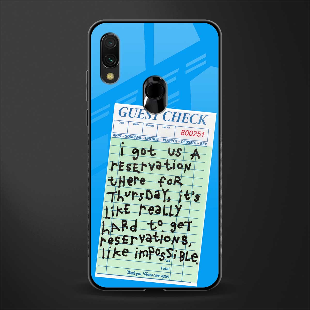 the reservation glass case for redmi note 7 image