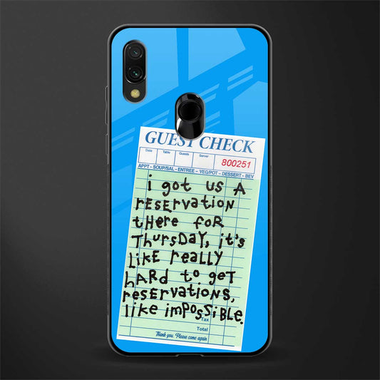 the reservation glass case for redmi note 7 pro image