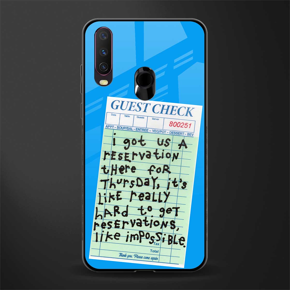 the reservation glass case for vivo y17 image