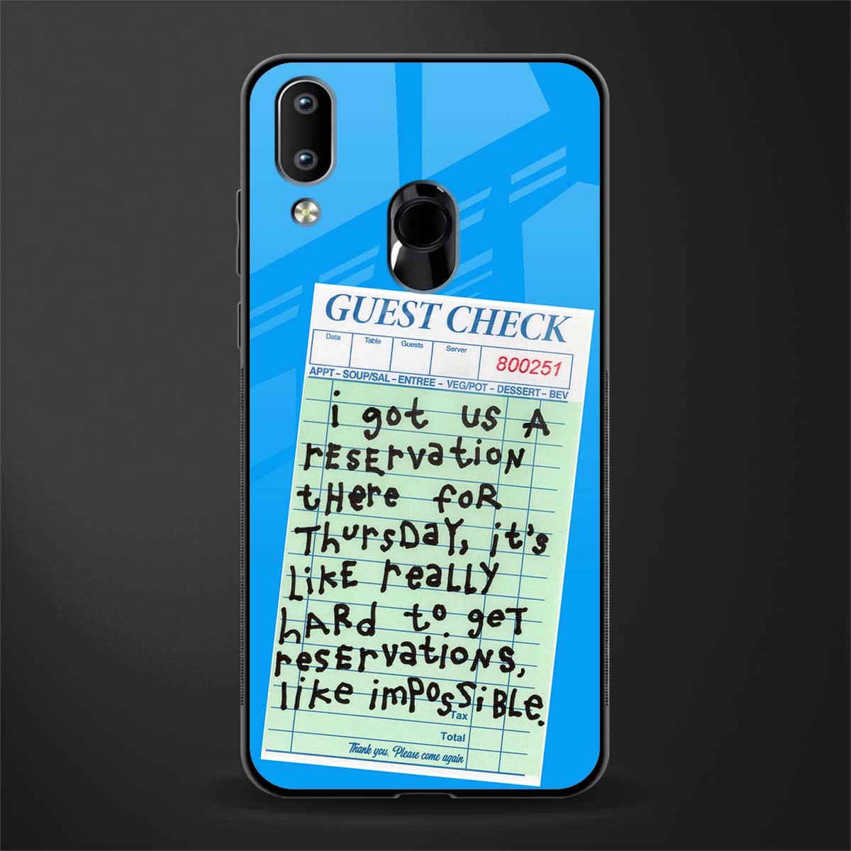 the reservation glass case for vivo y91 image