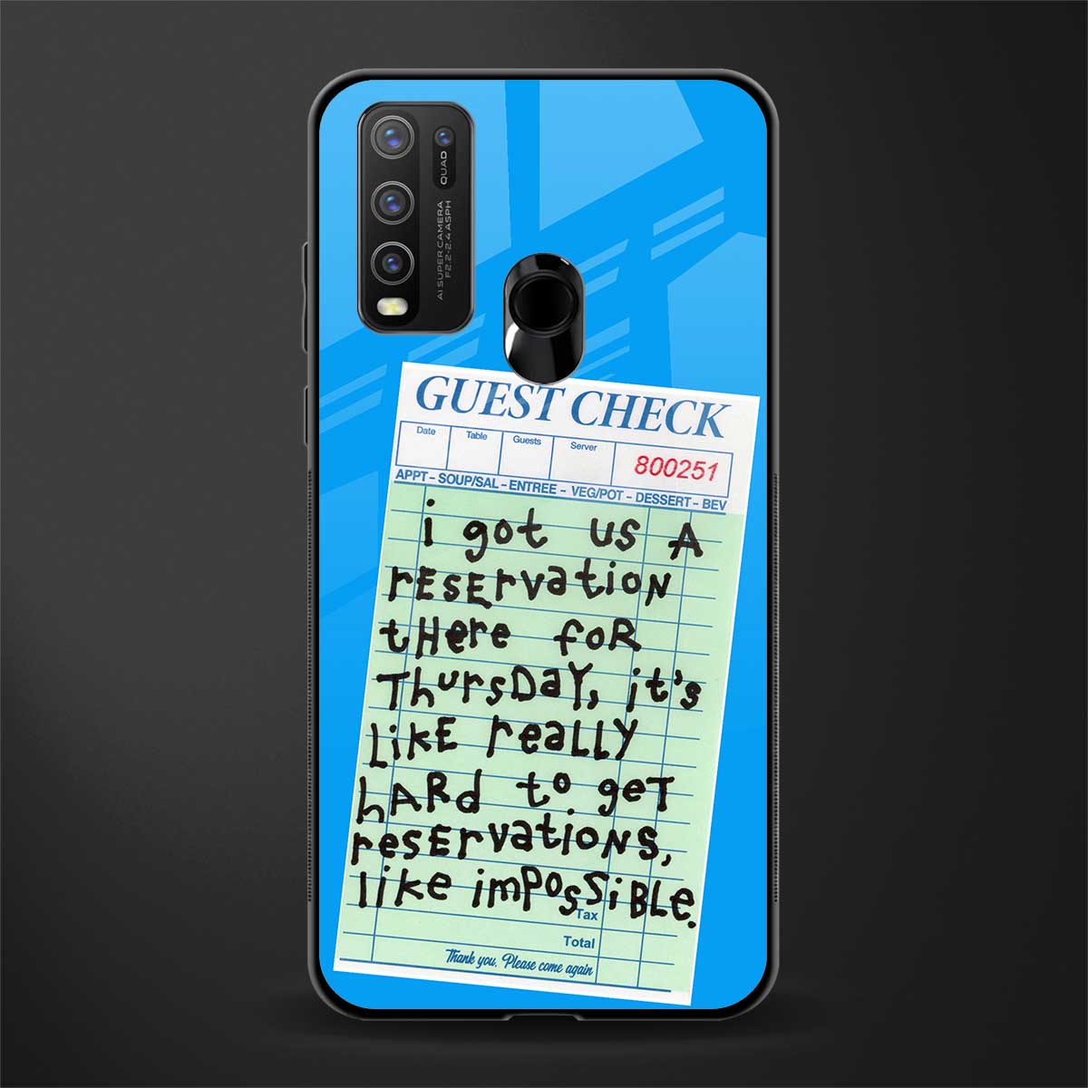 the reservation glass case for vivo y50 image