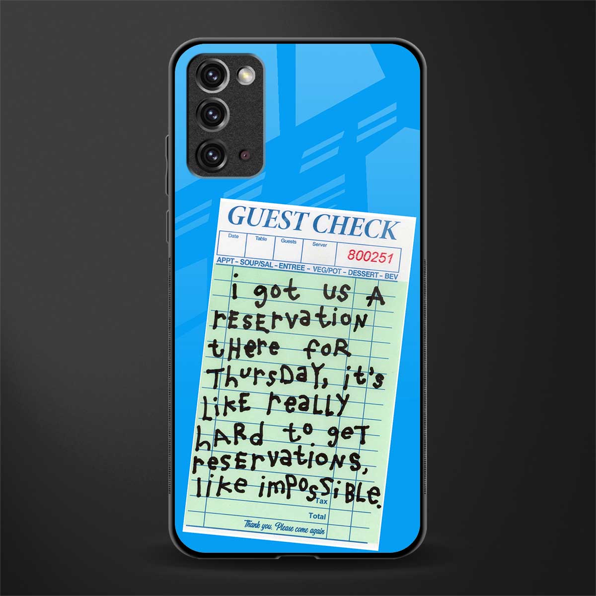 the reservation glass case for samsung galaxy note 20 image