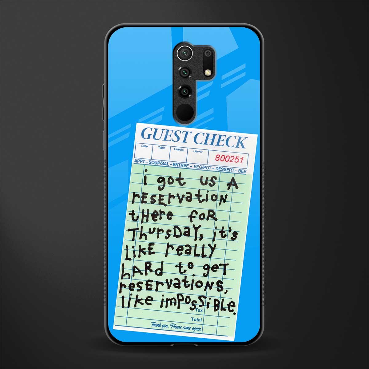 the reservation glass case for poco m2 image