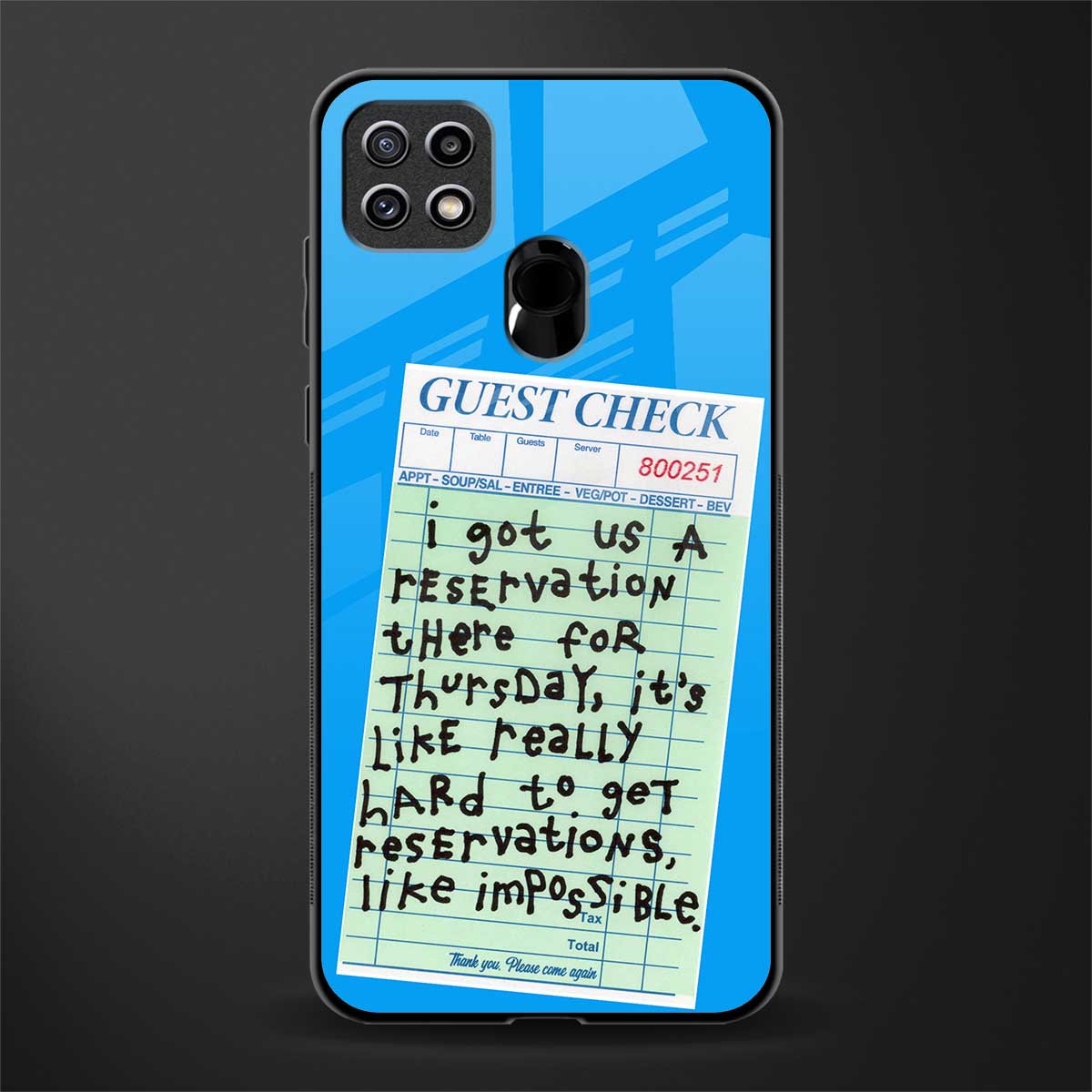 the reservation glass case for oppo a15 image