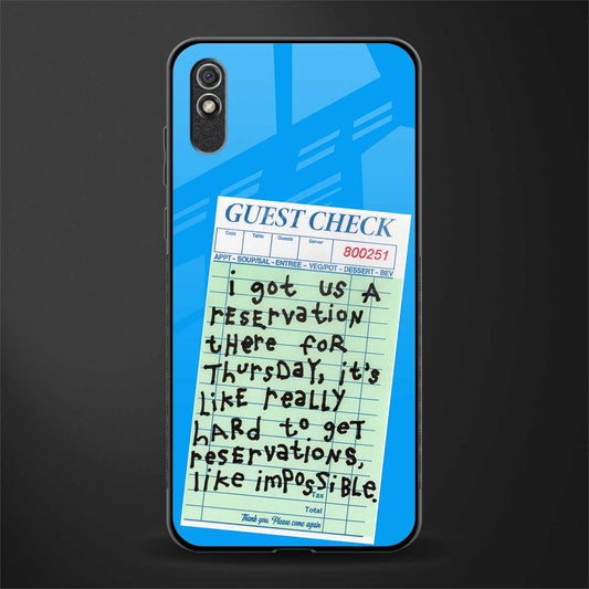 the reservation glass case for redmi 9a image