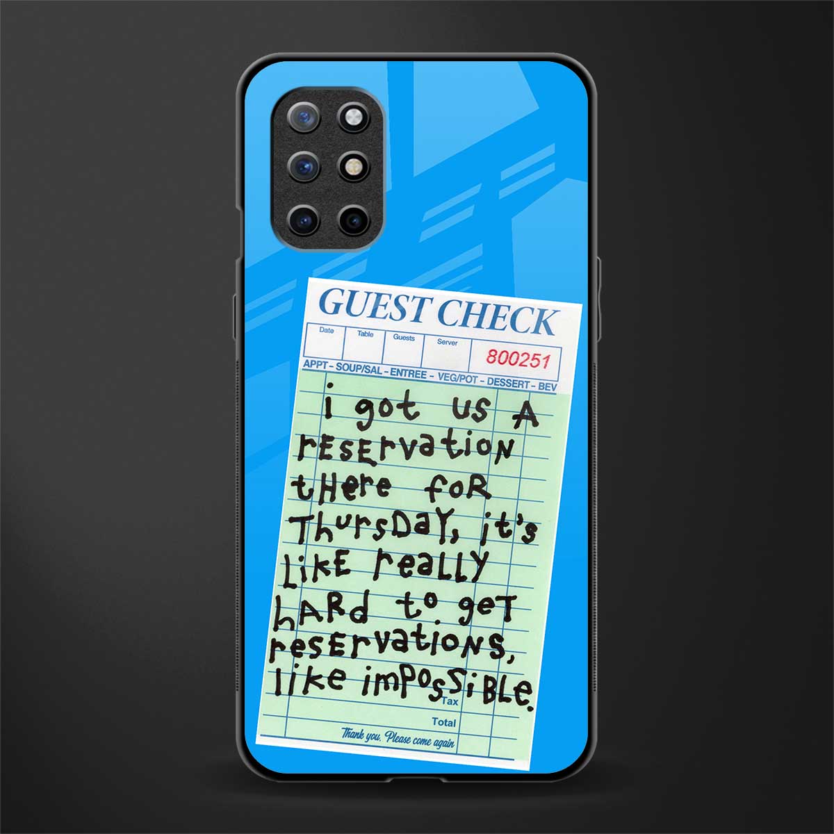 the reservation glass case for oneplus 8t image