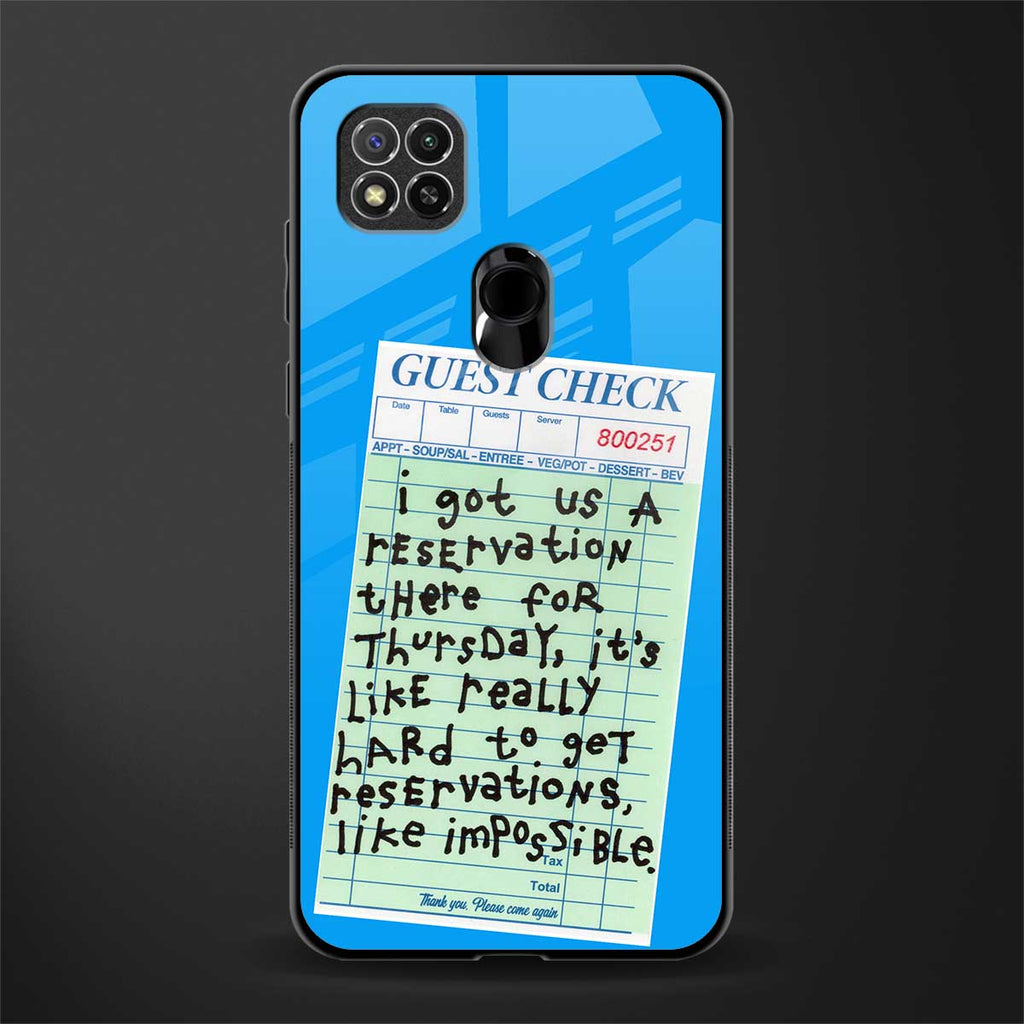 the reservation glass case for redmi 9c image