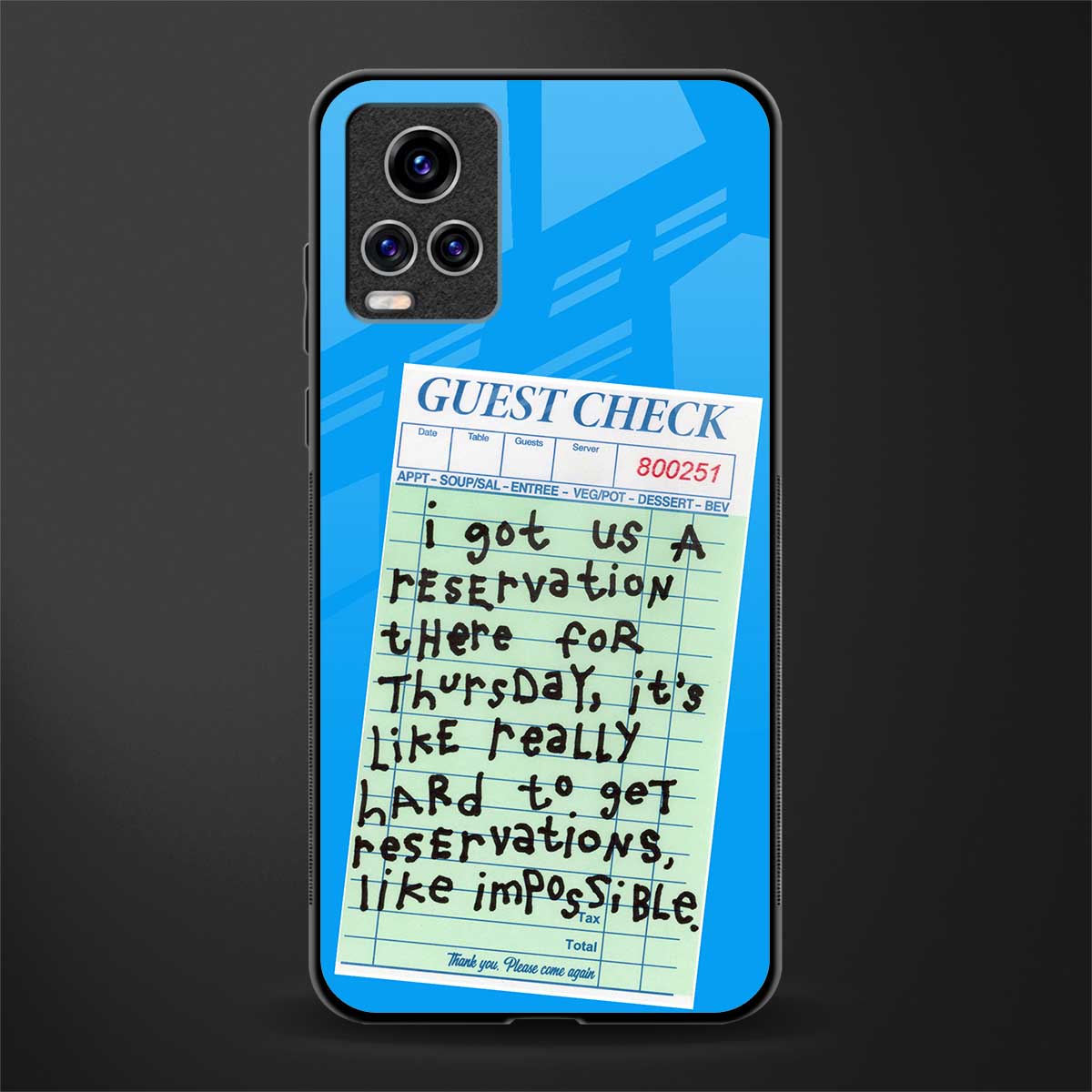 the reservation glass case for vivo v20 pro image