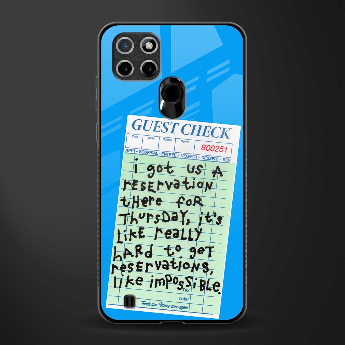 the reservation glass case for realme c21 image