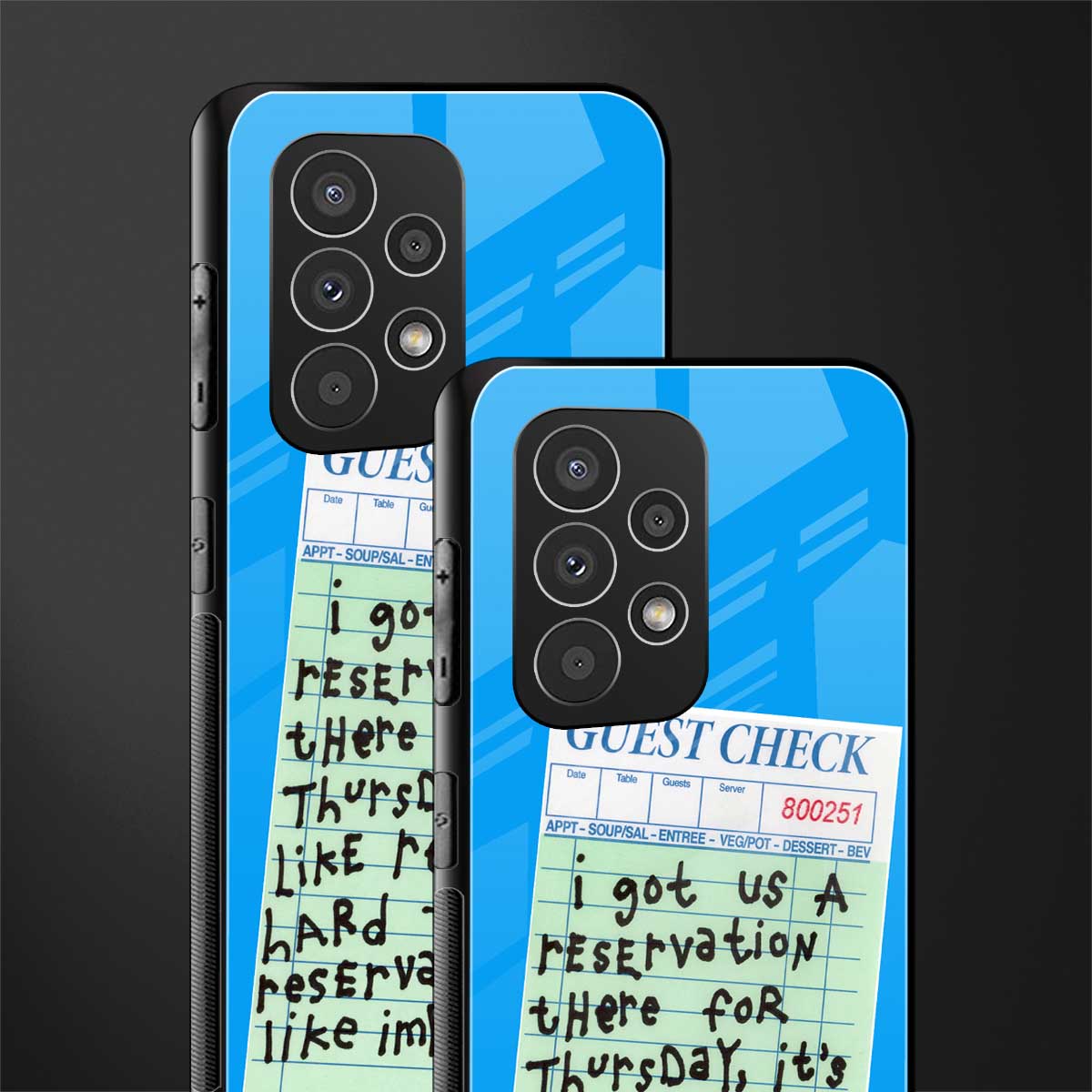 the reservation back phone cover | glass case for samsung galaxy a53 5g