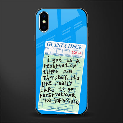 the reservation glass case for iphone x image
