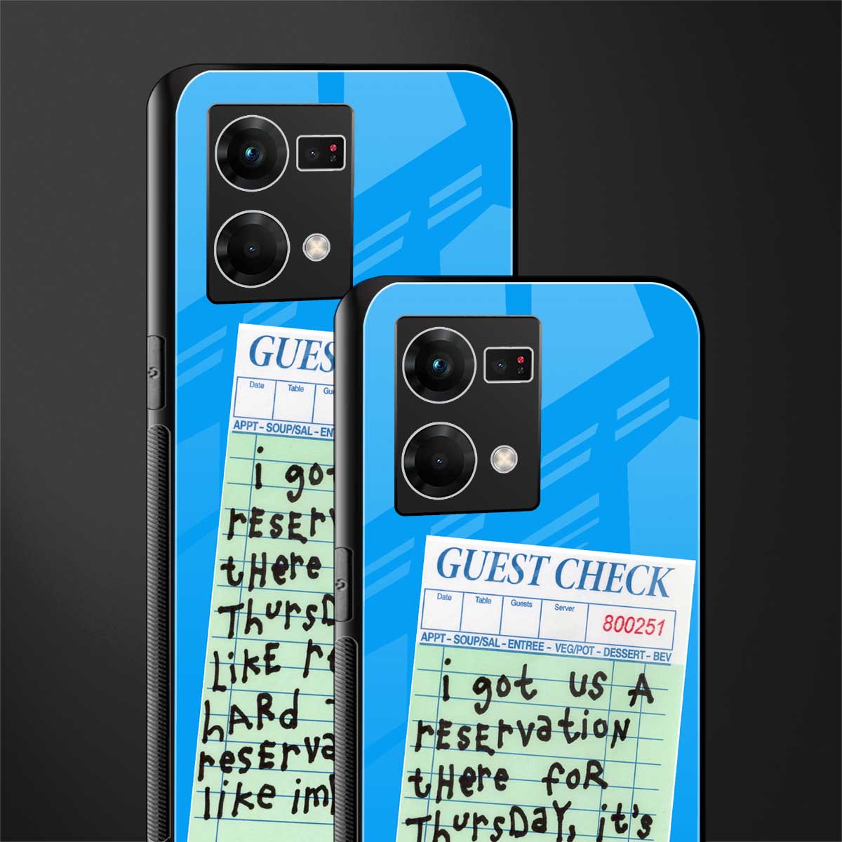 the reservation back phone cover | glass case for oppo f21 pro 4g