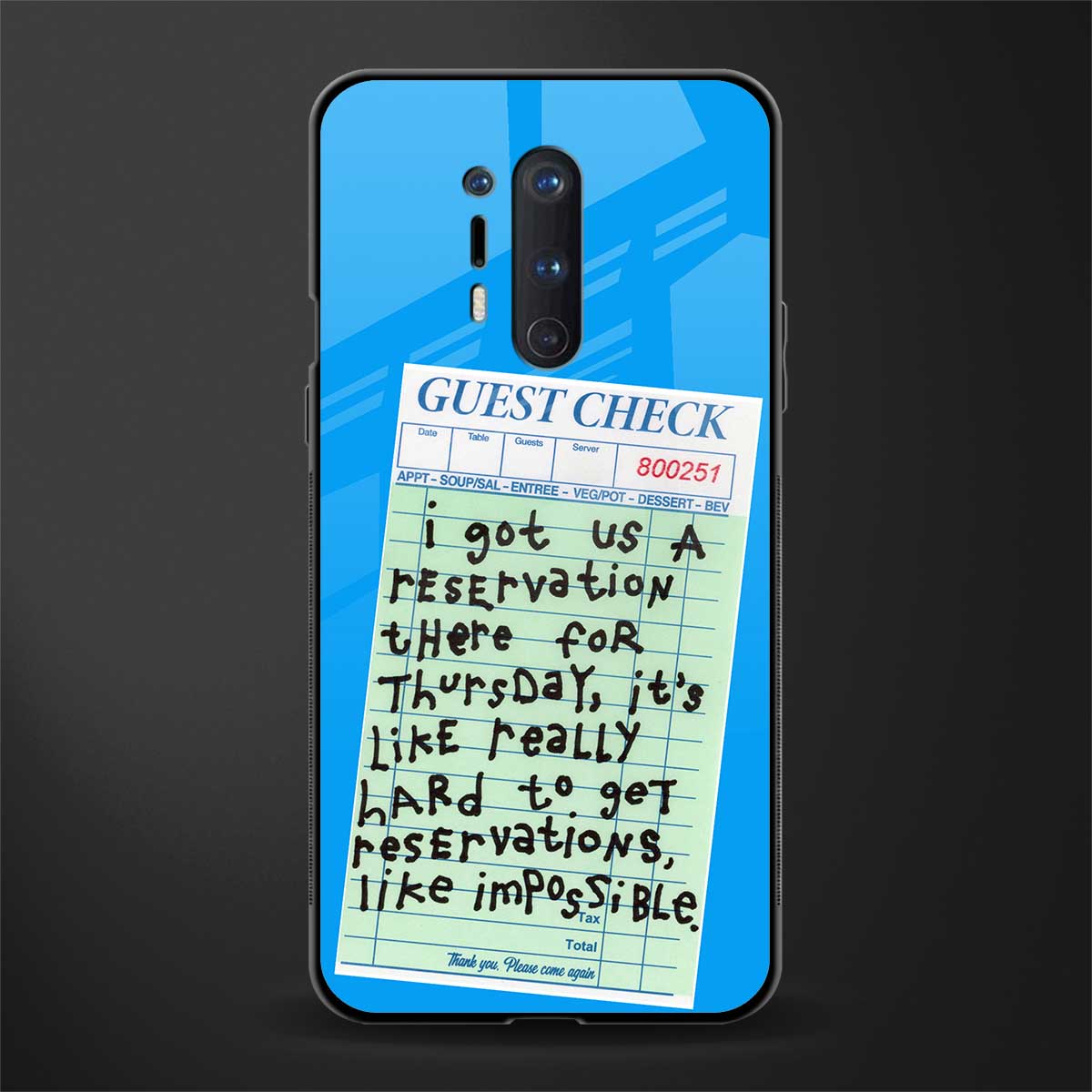 the reservation glass case for oneplus 8 pro image