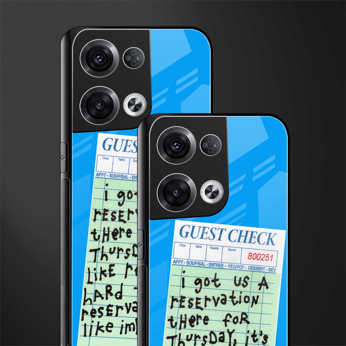 the reservation back phone cover | glass case for oppo reno 8
