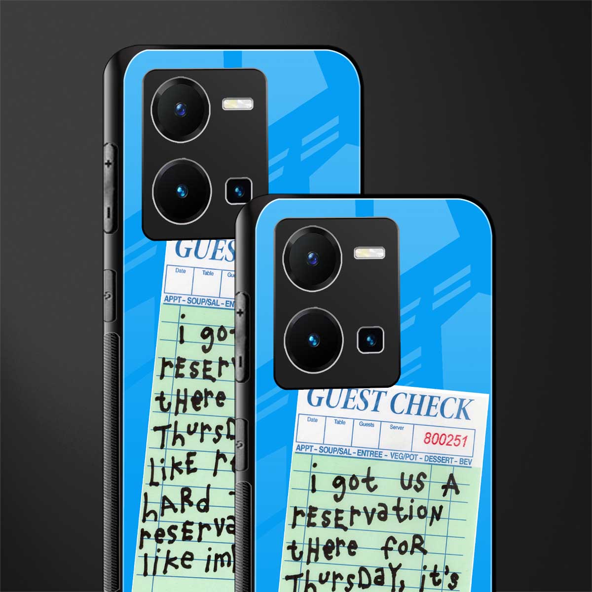 the reservation back phone cover | glass case for vivo y35 4g