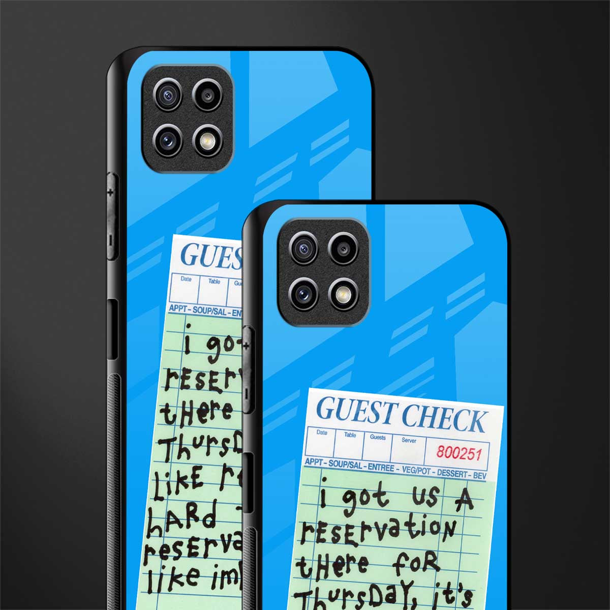 the reservation back phone cover | glass case for samsung galaxy f42