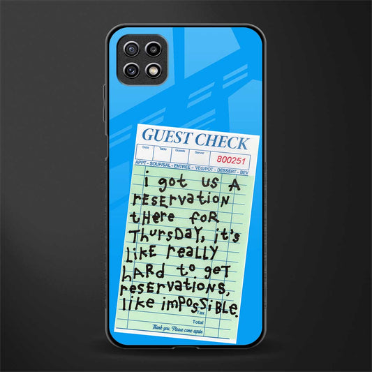 the reservation back phone cover | glass case for samsung galaxy f42