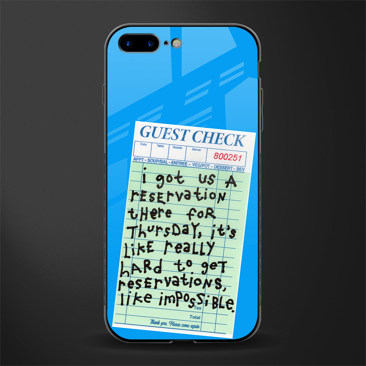 the reservation glass case for iphone 8 plus image