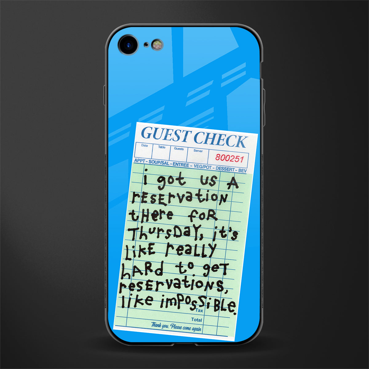 the reservation glass case for iphone se 2020 image