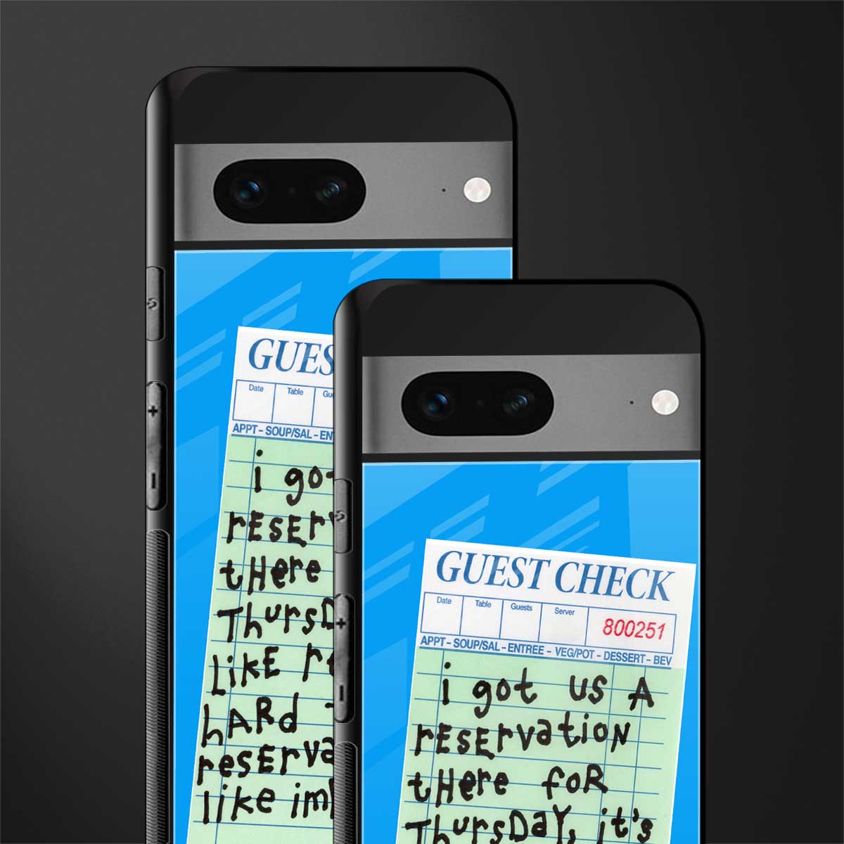 the reservation back phone cover | glass case for google pixel 7