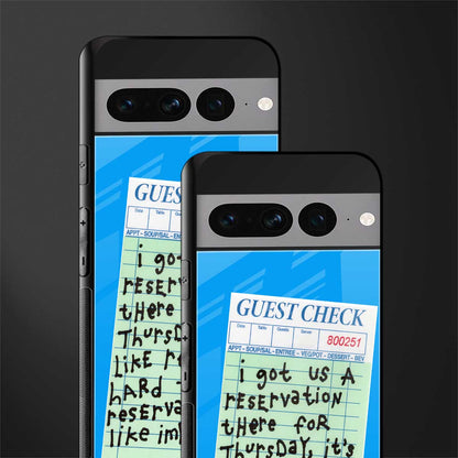 the reservation back phone cover | glass case for google pixel 7 pro