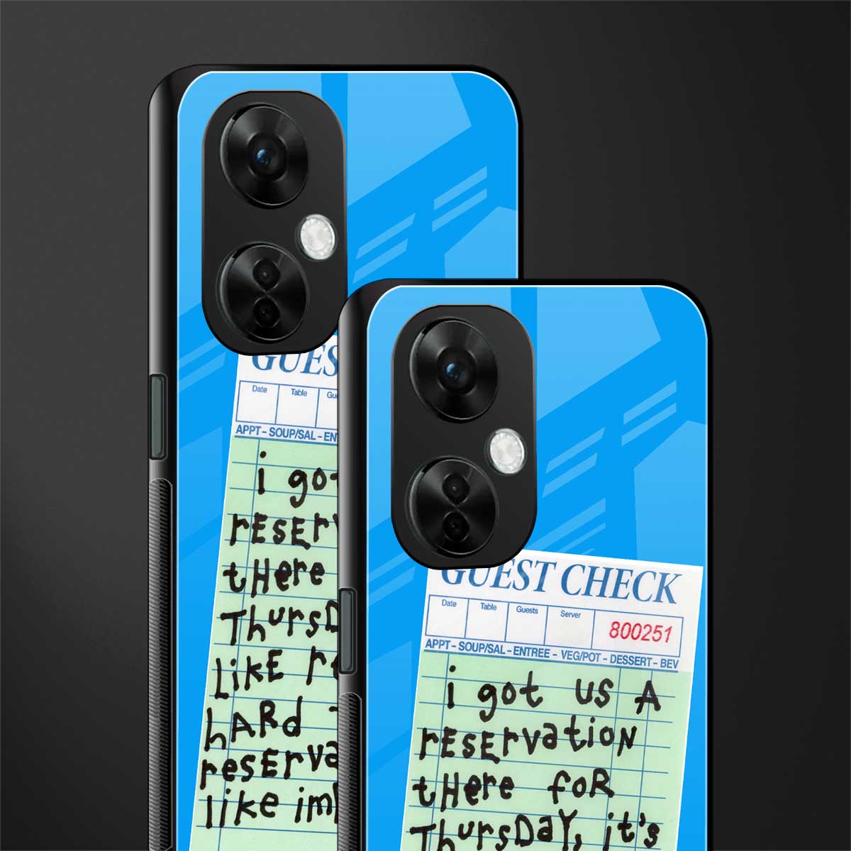 the reservation back phone cover | glass case for oneplus nord ce 3 lite
