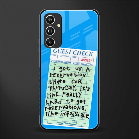 the reservation back phone cover | glass case for samsung galaxy a54 5g